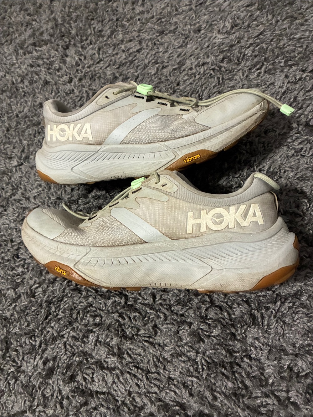 Grey Hoka transport